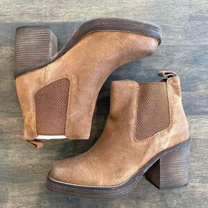Diba True Ser Eeta Suede Bootie Cognac